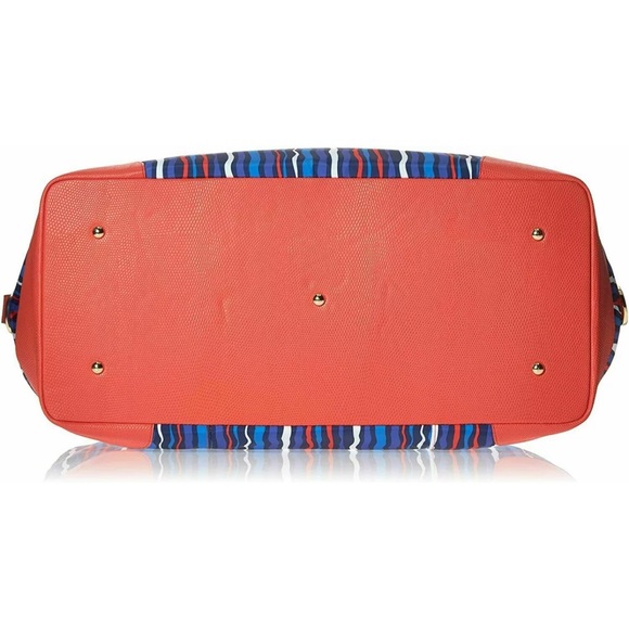 Vera Bradley duffle travel bag in cobalt stripe - Picture 6 of 6